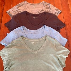 Four XL V-Neck Tees